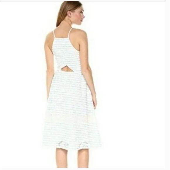 J By J.O.A Women’s White Halter floral lace overlay Dress Sz. XXL EUC - Picture 2 of 9